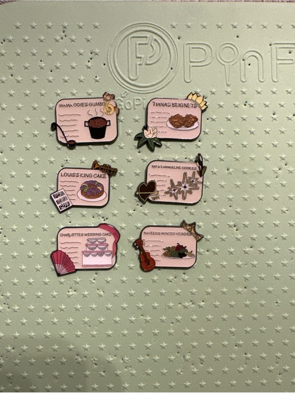 Complete 6 Pin Princess And The Frog/Tiana Loungefly Recipes Disney Pin Set